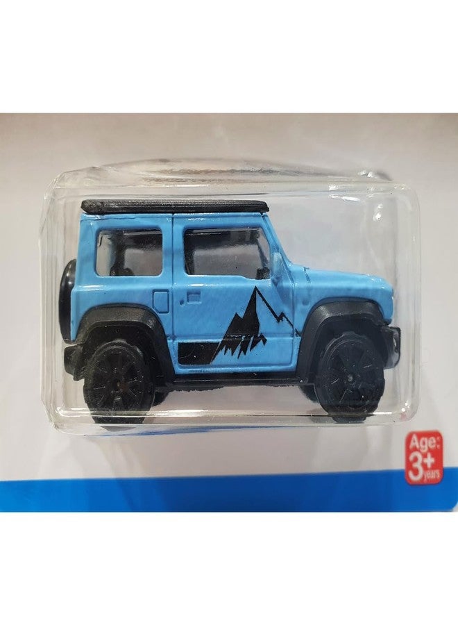 MINIMOTO MINI Jimny Die Cast Alloy Metal Model Car 1:64 Scale Size Toy Race Car Toy Vehicles Motor Vehicles Birthday/Return Gift for Kids Child 3+ Years Small Thar G-Wagan Jeep (Sky Blue) - Image 2